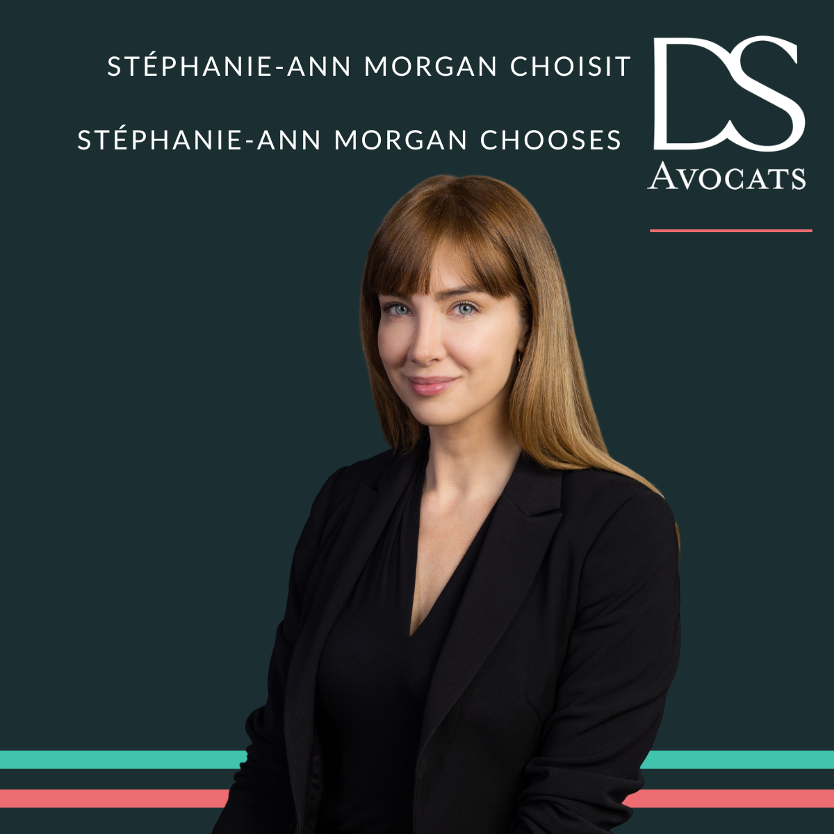 Stéphanie-Ann Morgan choisit DS Avocats 