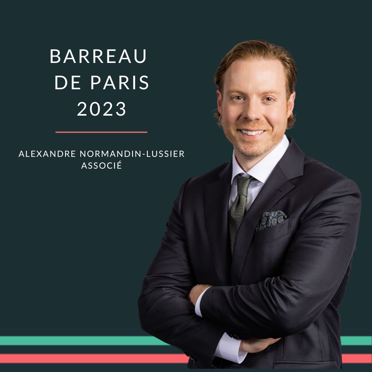 Alexandre Normandin-Lussier admitted to the Barreau de Paris