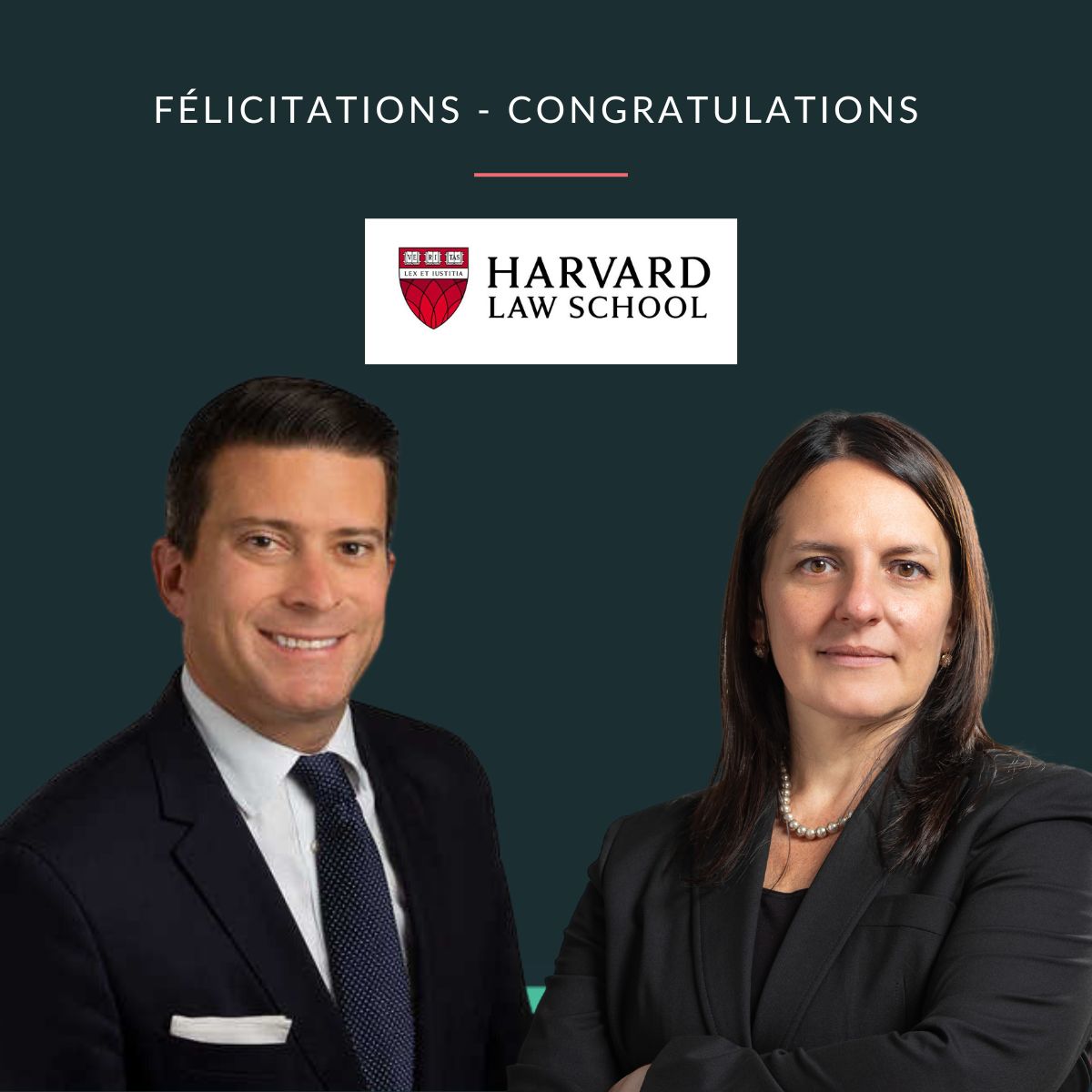 Deux avocats ont suivi le programme de négociation de la Harvard Law School